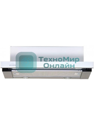 Вытяжка встраиваемая Elikor Интегра Glass 50Н-400-В2Д нержавеющая сталь/стекло бежевое, 50 см, 400 куб. м/ч, 55 дБ