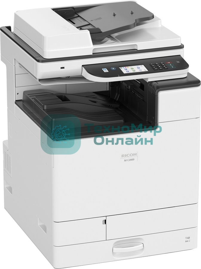 МФУ лазерное Ricoh Aficio M C2000 (418968), A3, цветной, печ. до 20 стр/мин., скан. до 17 стр/мин., 1200 x 1200 dpi (печать) 600x600dpi (скан.), USB, Ethernet (без тонера, запуск АСЦ)