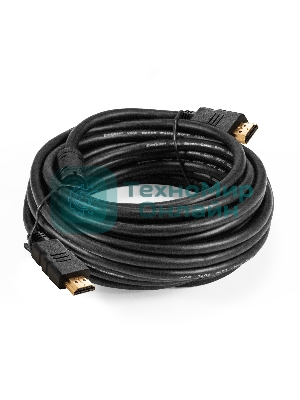 Кабель HDMI ExeGate EX-CC-HDMI-7.5F (19M/19M, 7,5м, v1.4b, ферритовые кольца, позолоченные контакты)