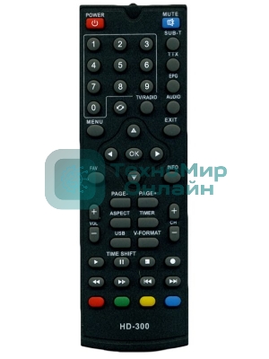 Ресивер эфирный цифровой DVB-T2 HD HD-300 металл, дисплей DOLBY DIGITAL, Сигнал