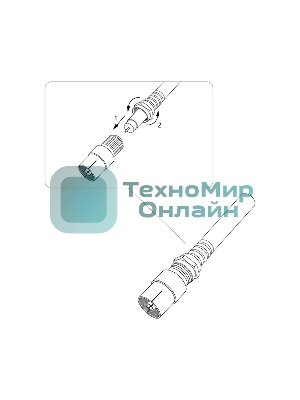 Переходник гнездо F-гнездо TV Rexant