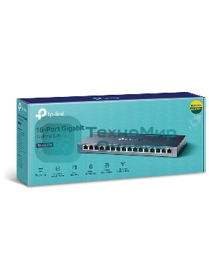 Коммутатор TP-Link TL-SG116 16-портовый гигабитный настольный коммутатор