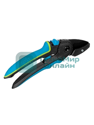 Секатор с наковальней Palisad LUXE 220 мм, регулировка захвата, трехкомпонентные рукоятки