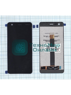 Дисплей для Nokia 2 черный