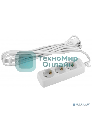 Удлинитель ЭРА U-3e-10m-3x1 с заземлением 3 гнезда 10 м полипропилен, 3х1 мм2