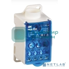 Распределительный блок IEK RBD-250 на DIN-рейку РБД-250А