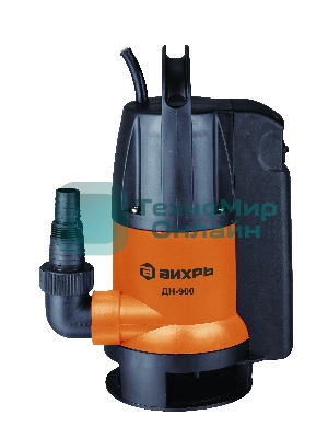 Дренажный насос Вихрь ДН-900 68/2/3900 вт, глуб-8 м, max-15,5 м/час, частицы-35 мм