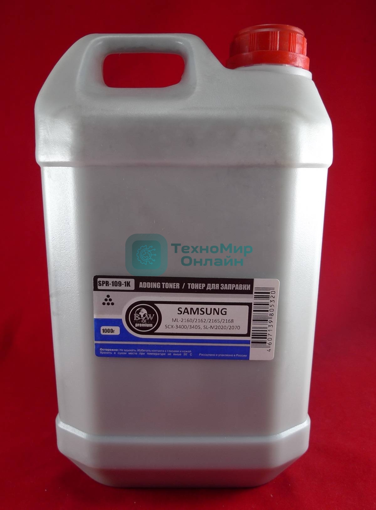 Тонер Samsung ML-2160/2162/2165/2168/SCX-3400/3405, SL-M2020/2070 (кан. 1кг) B&W Premium (Tomoegawa) фас. Россия