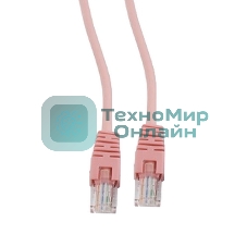 Патч-корд UTP Cablexpert PP12-1m cat.5e, 1м, литой, многожильный, розовый