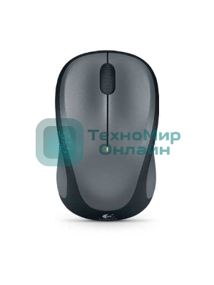 Мышь беспроводная Logitech M235 серый/черный, 1000 dpi, радиоканал, USB, кнопки - 3