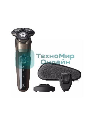 Электробритва Philips Тип роторная/Электропитание от аккумулятора/Время автономной работы 60 мин. коричневый S5898/35