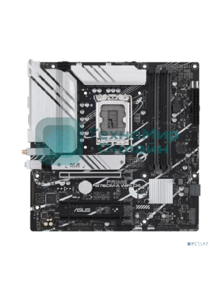 Материнская плата ASUS PRIME B760M-A WIFI D4, LGA 1700, Intel B760, 4xDDR4, 4xSATA, 2xM.2, 1xPCIe 4.0 x16, 1xPCIe 4.0 x4, 1xPCIe 4.0 x1, 2xHDMI, 1xDP, 1x 2.5Gb LAN, 2xUSB-A 3.2 Gen 2, 4xUSB-A 2.0, 3x3.5 мм, 7.1, mATX