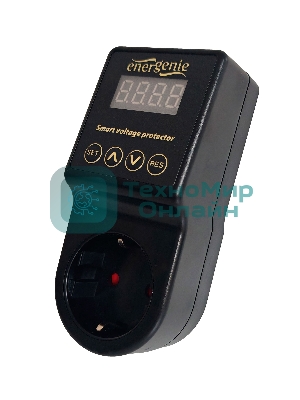 Реле напряжения c дисплеем Energenie EHB8-3, 15A, черное