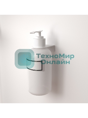 Держатель дозатора для жидкого мыла и шампуней Rexant на 1 флакон настенный, белый