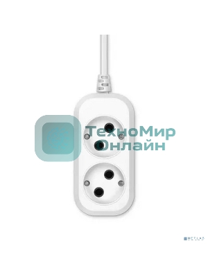 Сетевой удлинитель Buro BU-PSL2.3/W 3 м (2 розетки) белый (пакет ПЭ)