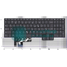 Клавиатура для ноутбука Lenovo Legion S7 без рамки с подсветкой