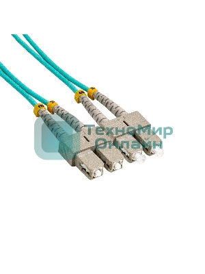 Патч-корд волоконно-оптический ExeGate FC-D-503-SC-SC-2M-LSZH (Шнур ВО MM 50/125 (OM3), SC/UPC-SC/UPC, Duplex, LSZH, 2м)