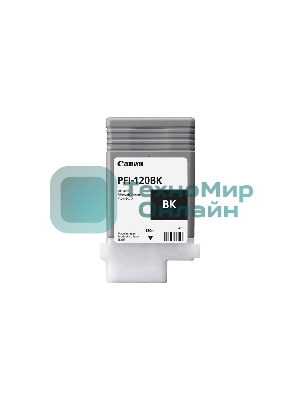 Картридж струйный Canon PFI-120 BK 2885C001 черный (130 мл) для Canon imagePROGRAF TM-200/205