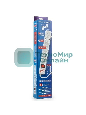 Фильтр-удлинитель Power Cube SPG(5+1)-B-6