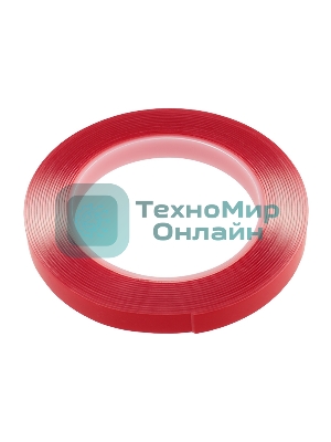 Двухсторонний скотч Rexant, прозрачный, на акриловой основе, 12 мм, ролик 5 м