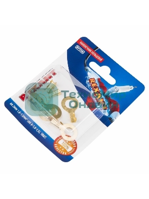 Наконечник кольцевой Rexant ø8.2 мм, 1.0-1.5 мм², НК 8-1,0-1,5/DJ431-8В, в упак. 10 шт.