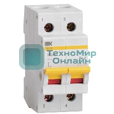 Выключатель нагрузки IEK MNV10-2-100 (мини-рубильник) ВН-32 2Р 100А IEK