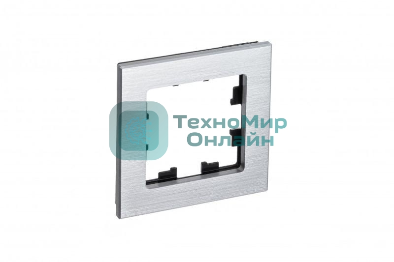 Рамка 1-м AtlasDesign Nature металл, серебр. SchE ATN312101