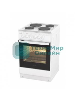 Плита электрическая Darina 1B EM 341 406 W белый/черный, конфорок 4 шт, духовка 50 л, 50 см x 85 см x 56 см