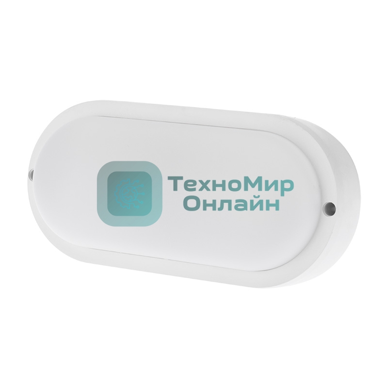 Светильник светодиодный пылевлагозащищенный Rexant ЖКХ-01 овал 18 Вт 1800 Лм IP65 196 мм 6500 K с микроволновым датчиком движения