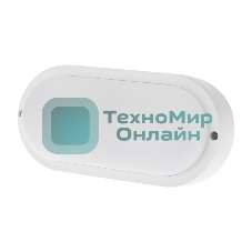 Светильник светодиодный пылевлагозащищенный Rexant ЖКХ-01 овал 18 Вт 1800 Лм IP65 196 мм 6500 K с микроволновым датчиком движения