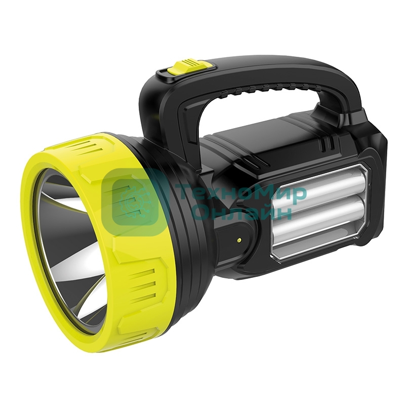 Фонарь рабочий поисковый Rexant с основным и боковыми светом 2 Вт + 5 Вт, 220 В, встроенный аккумулятор, 5 ч автономной работы