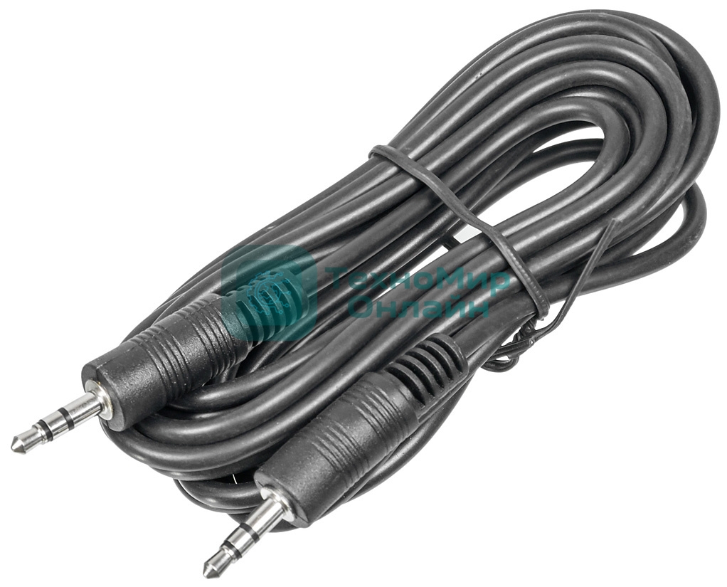 Кабель соединительный аудио-видео Buro Jack 3.5 (m)/Jack 3.5 (m) 2м. черный