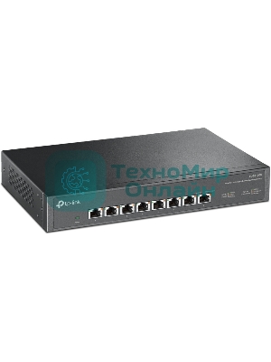 Коммутато TP-Link 8-port Desktop/Rackmount 10G Unmanaged Switch, 8 100/1G/2.5G/5G/10G RJ-45 ports,  1 Fan with intelligent speed control, 100-240 VAC, 50/60 Hz.