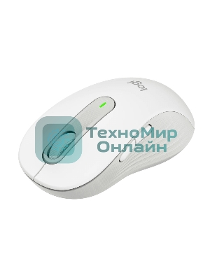 Мышь беспроводная Logitech Signature M650 L белый, 4000 dpi, радиоканал, Bluetooth, USB, кнопки - 5