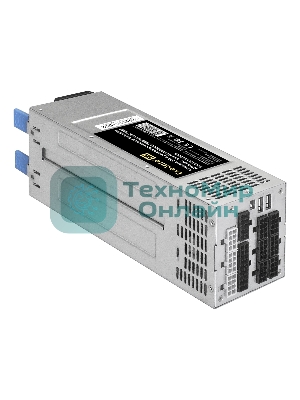 Блок питания серверный 2U Redundant 2x1200W ExeGate EX292324RUS Industrial-RTS1200 (APFC, КПД 94% (80 PLUS Platinum), 4 см fan, 24pin, 2x(4+4)pin, 2PCIe, 2SATA, 6IDE, Cable Management)