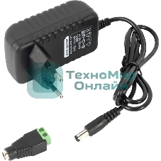 Источник питания Mollusk-VRK 12/1 12В, 1А. Сетевой диапазон 110-245В встр. вилка