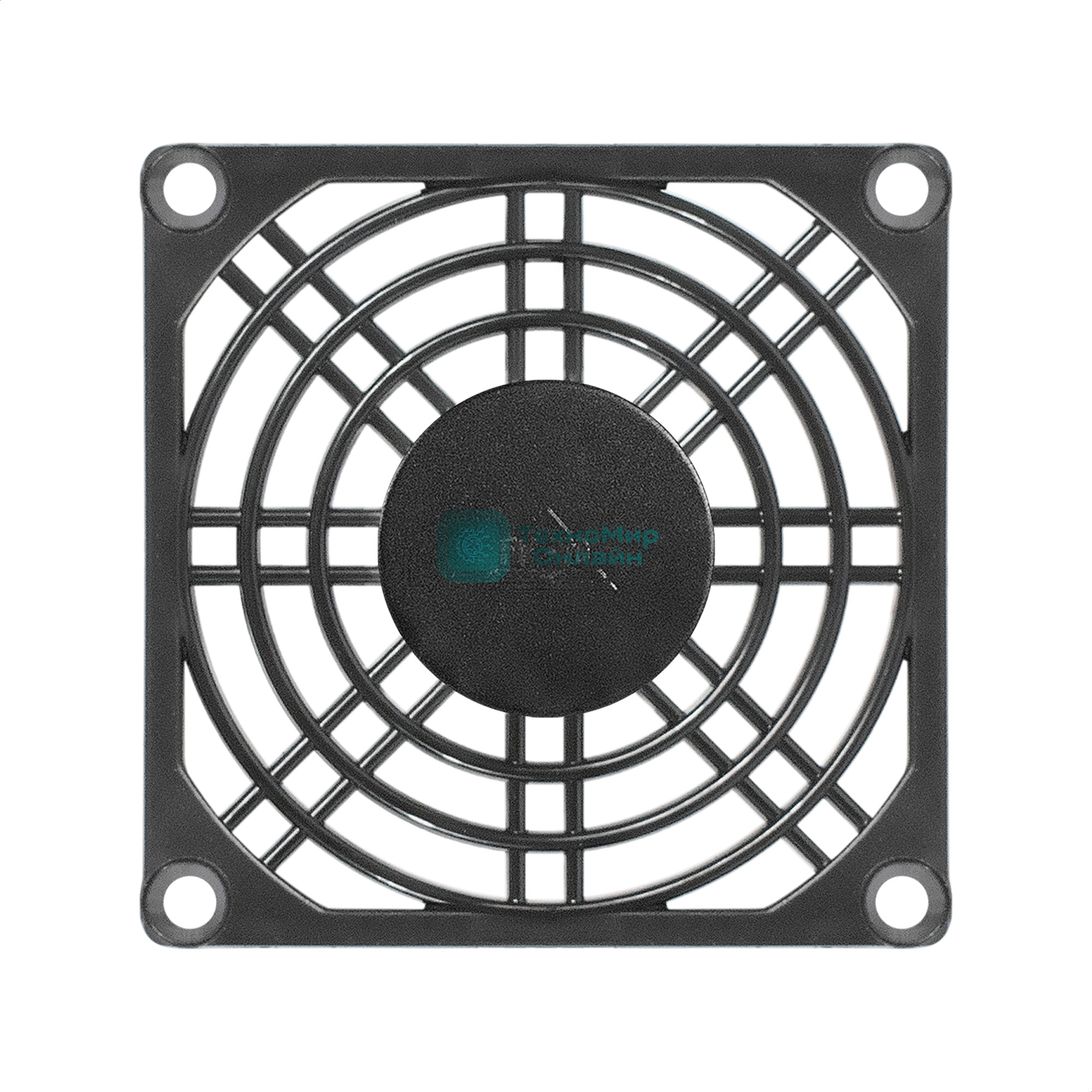 Решетка для вентилятора 70x70 ExeGate EG-070PSB (70x70 мм, пластиковая, квадратная, черная)