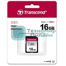 Флеш карта SD 16Gb Transcend SDHC UHS-I U1