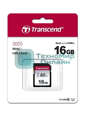 Флеш карта SD 16Gb Transcend SDHC UHS-I U1
