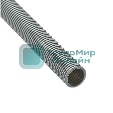 Труба гофрированная ПВХ d40мм с протяжкой сер. (15м) Ruvinil 14001