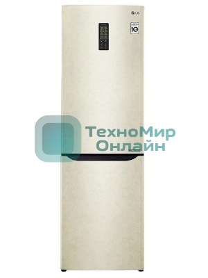 Холодильник LG GA-B419SEUL бежевый двухкамерный 223/79л морозилка снизу, No Frost