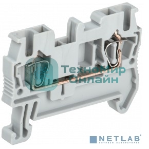 Клемма пружинная КПИ 2в-2.5 31А сер. IEK YZN11-002-K03