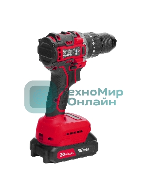 Дрель-шуруповерт аккумуляторная ударная бесщет. CIDS-BL-20, Li-Ion, 20 В MTX