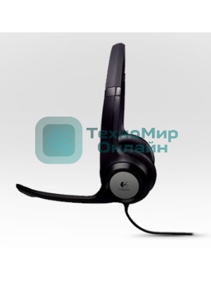 Гарнитура проводная Logitech Headset H390 USB черный