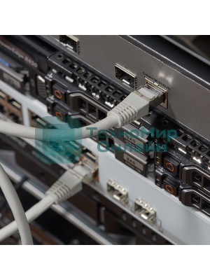 Пaтч-корд Rexant F/UTP, cat.6, RJ45-RJ45, экранированный, PVC серый, 1м