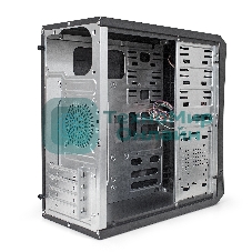 Компьютерный корпус ExeGate EX284030RUS Minitower BA-203U Black, mATX, (AA400, 80мм), 2хUSB+1хUSB 3.0, Audio