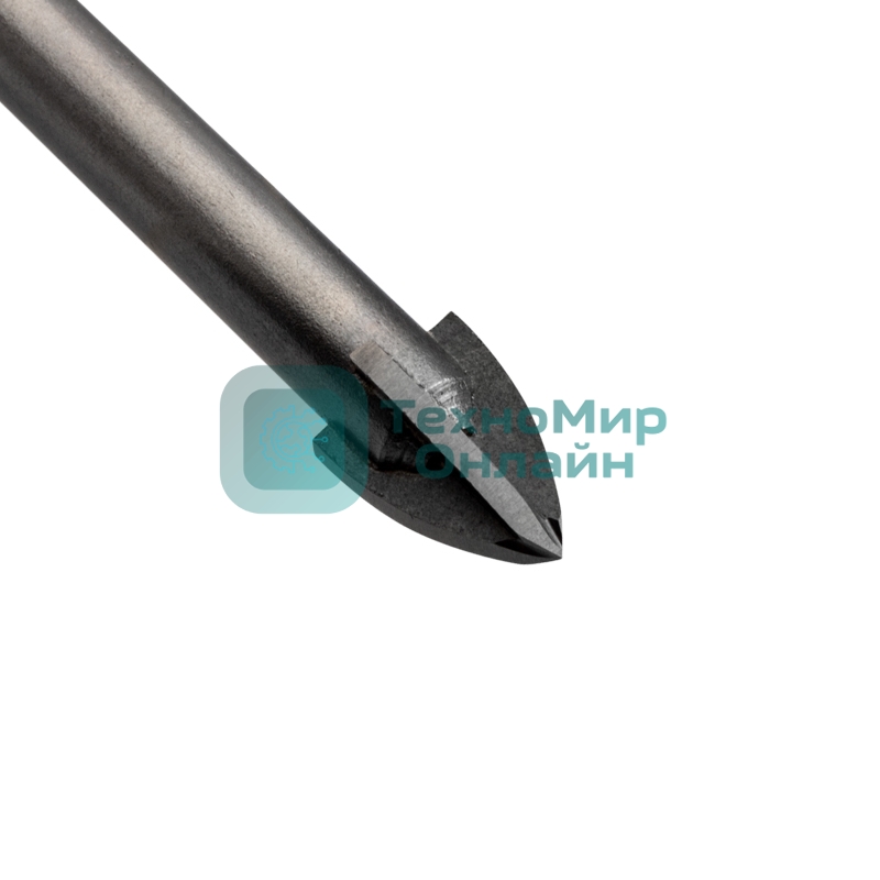 Сверло по стеклу и керамике Kranz 12 мм 4 грани шестигранный хвостовик