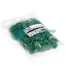 Колпачок ExeGate BC45-100-GN изолирующий для коннектора RJ-45, зеленый (100 шт)