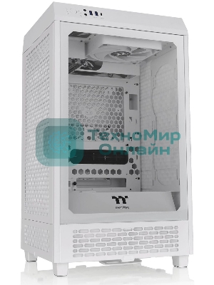 Компьютерный корпус Thermaltake The Tower 200 белый без БП miniITX 11x120мм 5x140мм 2xUSB 3.0 1xUSB3.1 audio bott PSU