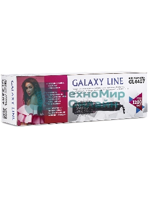 Фен-расческа Galaxy Line GL 4407 черный, 1200 Вт
